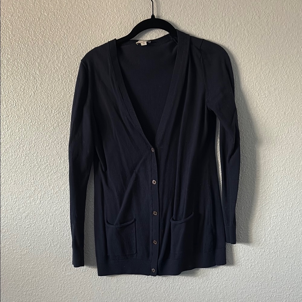 Women's Navy Cardigan Sweater